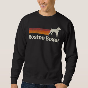 Vintage Boston Boxer Retro Mum Dad Dog Sweatshirt