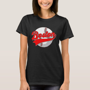 Vintage Boston Cityscape Baseball  For Men Women K T-Shirt