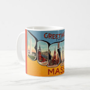 Vintage Boston Greeting Coffee Mug