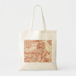 Vintage Boston Map Tote Bag