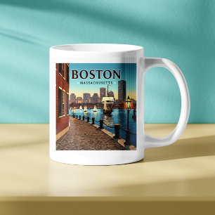 Vintage Boston Massachusetts Coffee Mug