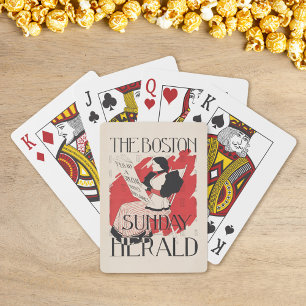 Vintage Boston Sunday Herald Women's Edition Playing Cards