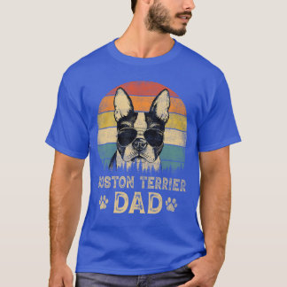 Vintage Bostonerrier Dad Dog Lovers Fathers Dayee  T-Shirt