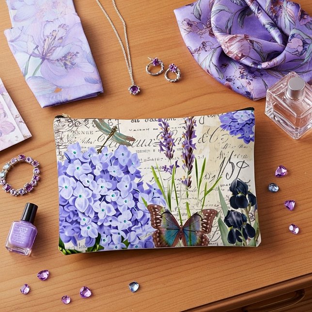 Vintage botanical  accessory pouch (Creator Uploaded)