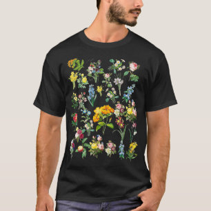 Vintage Botanical Art Flower plant growers  T-Shirt