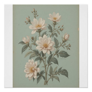 Vintage Botanical Art Poster