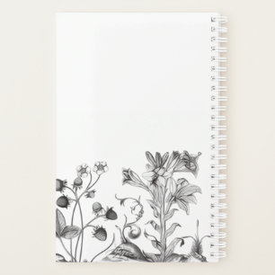 Vintage Botanical Black and White Planner