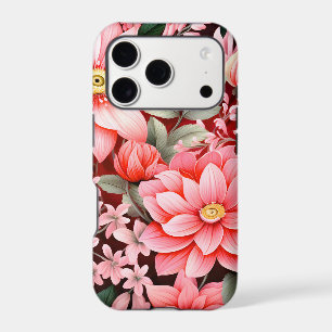 Vintage Botanical Blooming Flower Garden