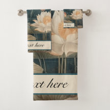 Vintage botanical blue crane, customisable 