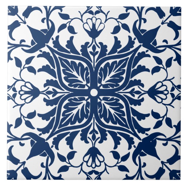 Vintage Botanical Ceramic Tile (Front)