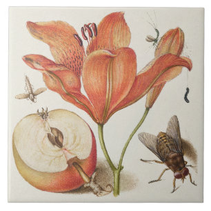 Vintage Botanical Ceramic Tile