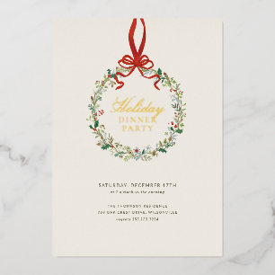 Vintage Botanical Christmas Dinner