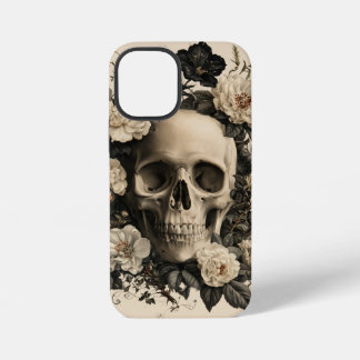 Vintage Botanical Design Of A Human Skull iPhone 12 Mini Case