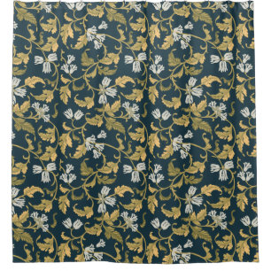Vintage Botanical Elegance   Shower Curtain
