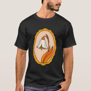 Vintage Botanical Floral Cameo T-Shirt