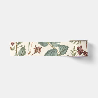 Vintage Botanical Floral Cottage Garden Satin Ribbon