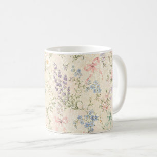 Vintage Botanical Floral Cottagecore Garden Coffee Mug