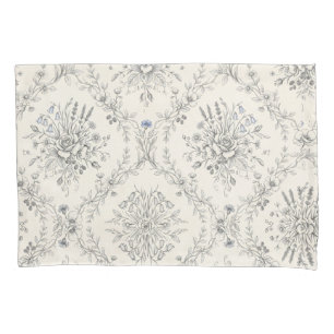 Vintage Botanical Floral Garden Pattern Pillowcase