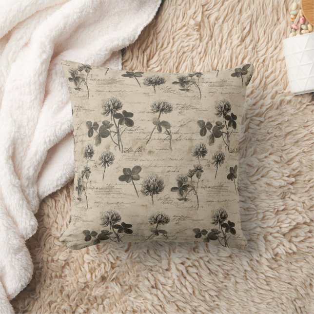 Vintage Botanical Floral Pattern (3) Cushion (Blanket)