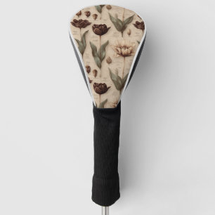 Vintage Botanical Floral Pattern (6) Golf Head Cover