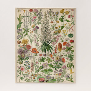 Vintage Botanical Flower Poster Jigsaw Puzzle
