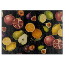 Vintage Botanical Fruits Cutting Board