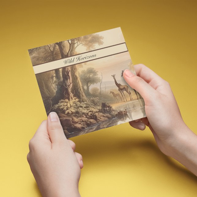 Vintage botanical giraffes, customisable  (Creator Uploaded)