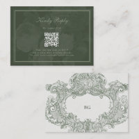 Vintage Botanical Green Garden Party Wedding Theme