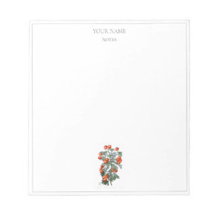 VINTAGE BOTANICAL "HAWTHORN" NOTEPAD