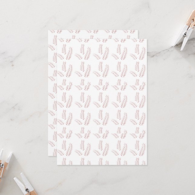 Vintage Botanical Illustration –Elegant Floral Art (Front/Back In Situ)