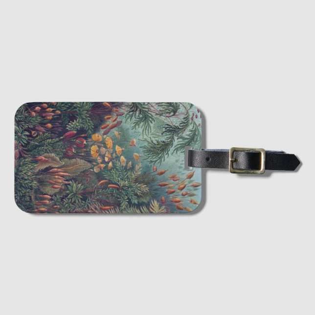 Vintage Botanical Illustrations Luggage Tag (Front Horizontal)