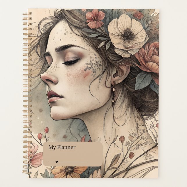 Vintage Botanical Muse Planner (Front)
