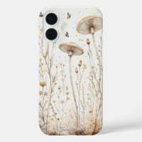 Vintage Botanical Mushrooms & Wildflowers
