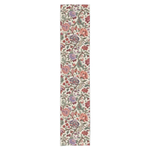 Vintage Botanical Paisley Floral Pattern – Ornate Short Table Runner