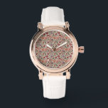 Vintage Botanical Paisley Floral Pattern – Ornate  Watch<br><div class="desc">Bring timeless elegance to your space with this vintage botanical paisley floral pattern. Featuring intricate hand-drawn flowers, curling vines, and richly detailed ornamental blooms in warm reds, pinks, and soft greens, this design blends classic Victorian charm with cottagecore garden aesthetics. The delicate balance of bold florals and whimsical foliage creates...</div>