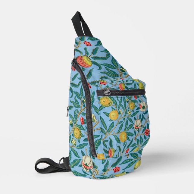 Vintage Botanical Pattern Illustration Sling Bag (Left Corner)
