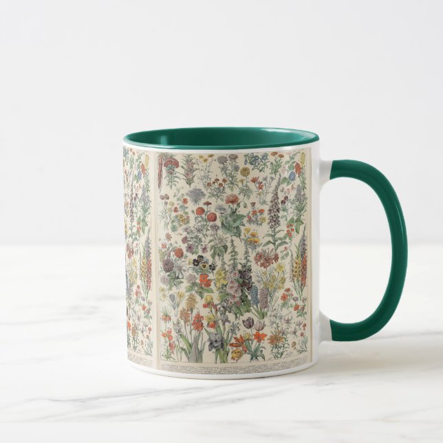 Vintage Botanical Pattern Mug (Right)