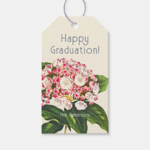 Vintage Botanical Pink Mountain Laurel Flower  Gift Tags