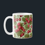 Vintage Botanical Raspberry Pattern Ceramic Mug<br><div class="desc">Step into a bygone era with our "Vintage Botanical Raspberry Pattern Ceramic Mug." Inspired by the intricate beauty of 19th-century botanical illustrations, this design pays homage to the delightful "Rubus idaeus, " more commonly known as raspberries. As you enjoy your daily coffee or tea, let the rich history and natural...</div>