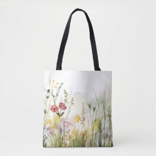 Vintage Botanical Red Tote Bag for Classic Charm