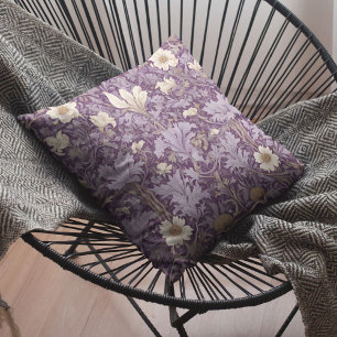 Vintage Botanical Retirement Gifts for Mom Violet Cushion