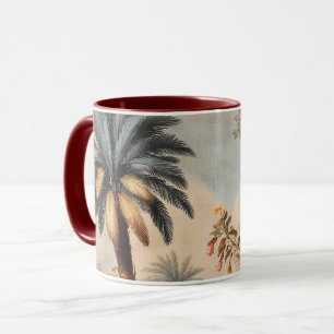 Vintage Botanical Scene with Palms Mug