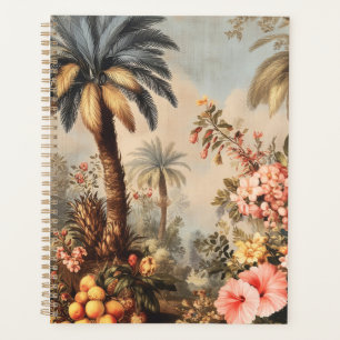 Vintage Botanical Scene with Palms Planner