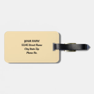 Vintage Botanical Spirit White Horse Floral Vines Luggage Tag