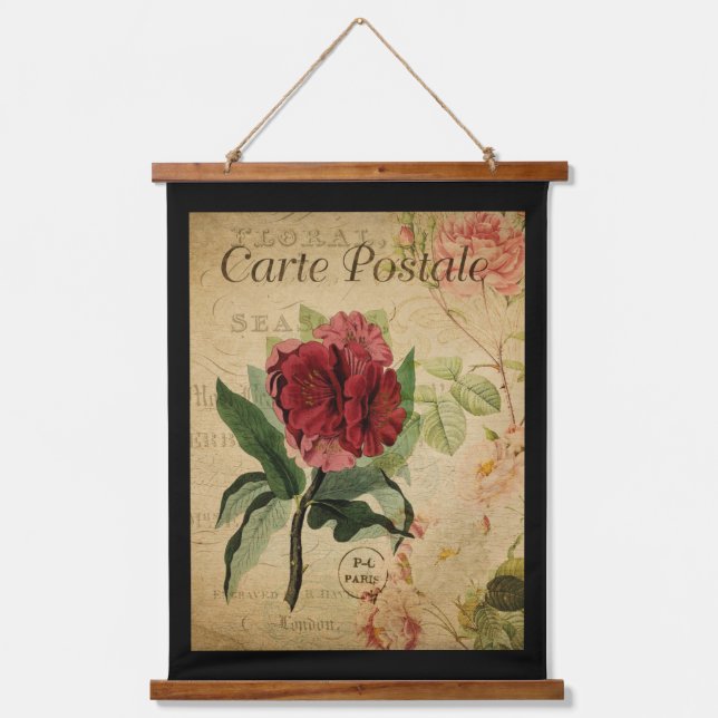 Vintage Botanical Tapestry - Rhododendron (Front)