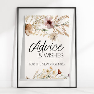 Vintage Botanical Tiny Floral Card & Gifts Sign