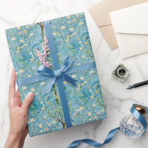 Vintage Botanical Tree of Life with Birds Wrapping Paper