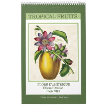 Vintage Botanical Tropical Fruits 2027