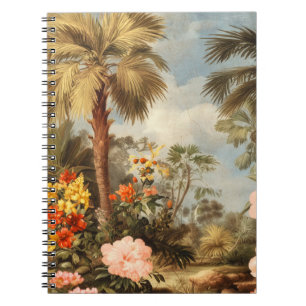 Vintage Botanical Tropical Palms Notebook