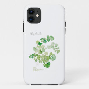 Vintage Botanical Watercolor Painting iPhone 11 Case